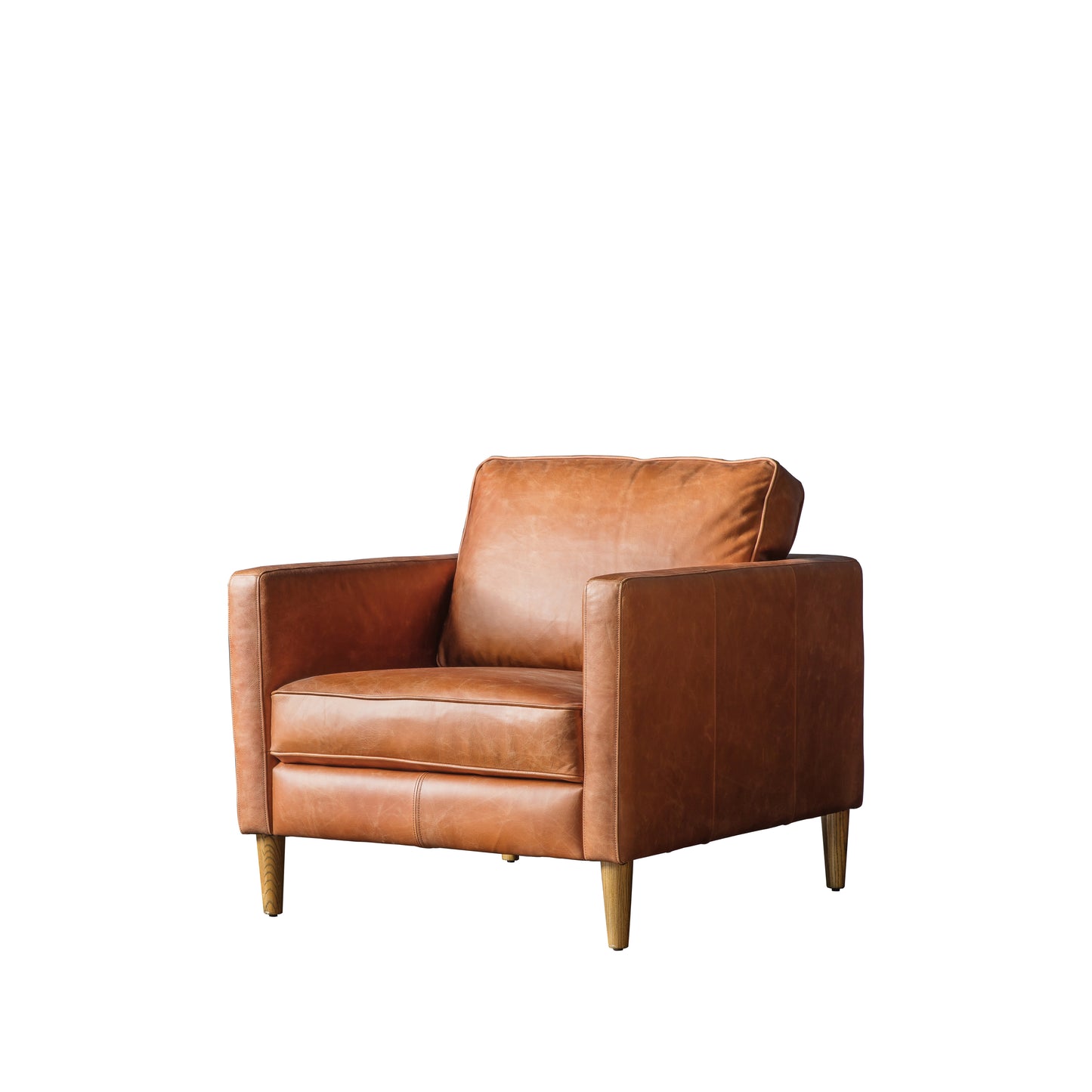 An Osborne Armchair Vintage Brown Leather for interior decor from Kikiathome.co.uk.