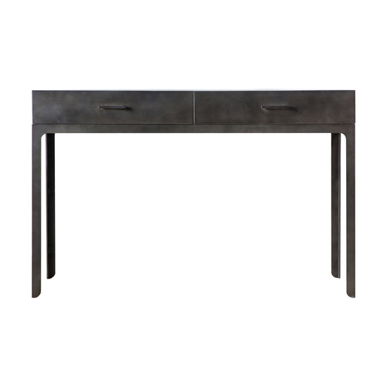 A sleek Ottinge 2 Drawer Desk console table from Kikiathome.co.uk for interior decor and home furniture.
