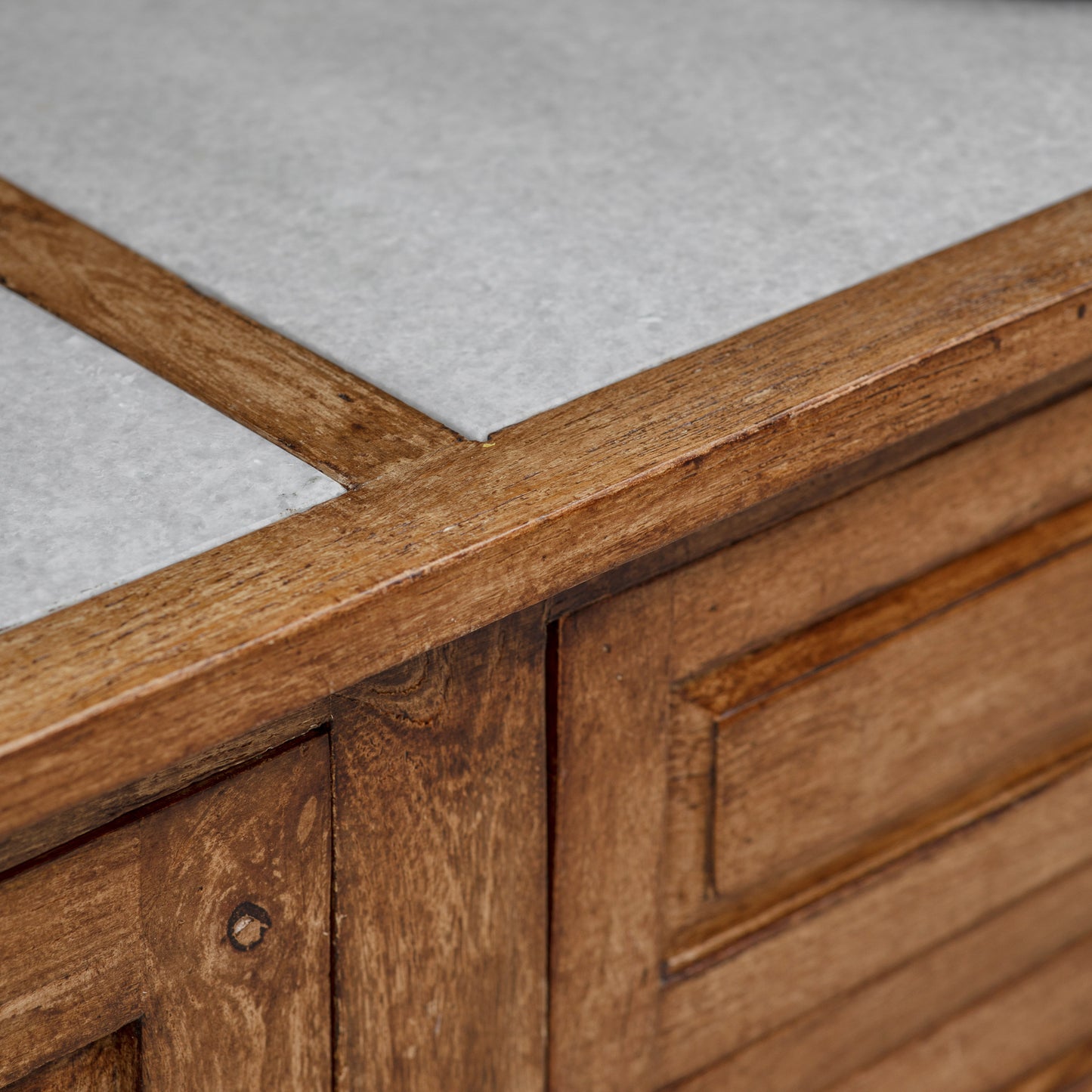A close up of a Halwell 2 Drawer 2 Door Sideboard, a home furniture piece from Kikiathome.co.uk.