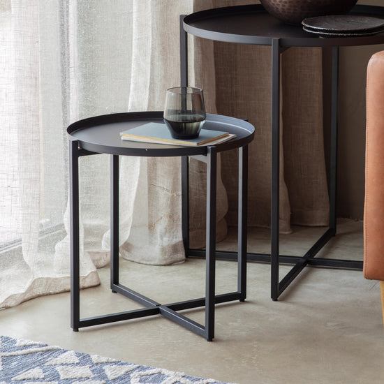 Two Chillington side tables from Kikiathome.co.uk, perfect for home furniture and interior decor.