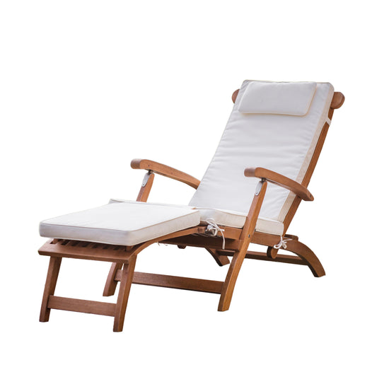Load image into Gallery viewer, A Bickington Outdoor Lounger with a white cushion perfect for home furniture and interior decor.

