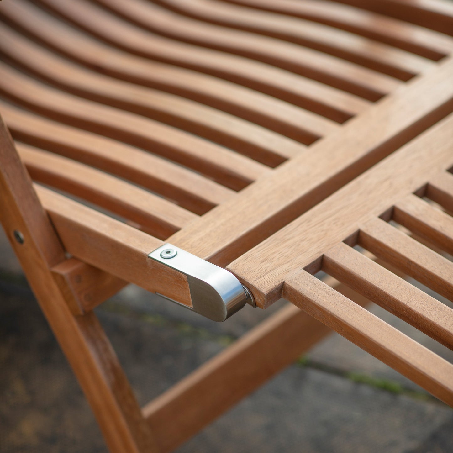 A close up of a Bickington Outdoor Lounger, an interior decor home furniture, by Kikiathome.co.uk.
