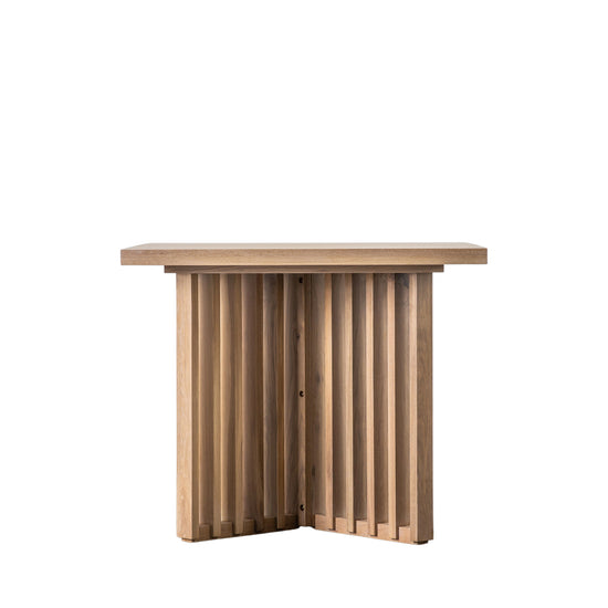 Interior decor, Home furniture: A Tortington Dining Table 900x900x750mm with a slatted top for enhancing interior decor from Kikiathome.co.uk.