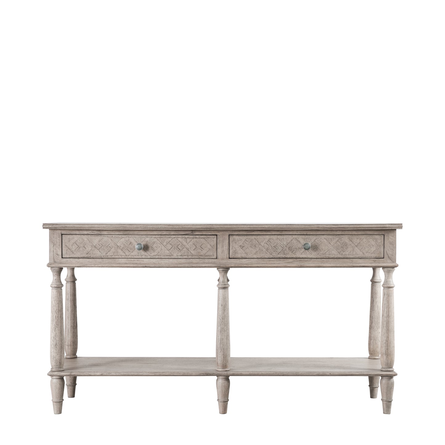 A Belsford 2 Drawer Console Table from Kikiathome.co.uk for interior decor.