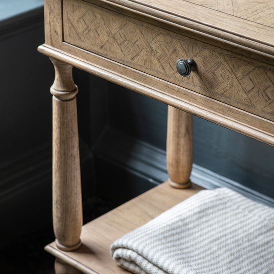 A Belsford 2 Drawer Console Table 1500x450x800mm from kikiathome.co.uk, a piece of home furniture for interior decor.