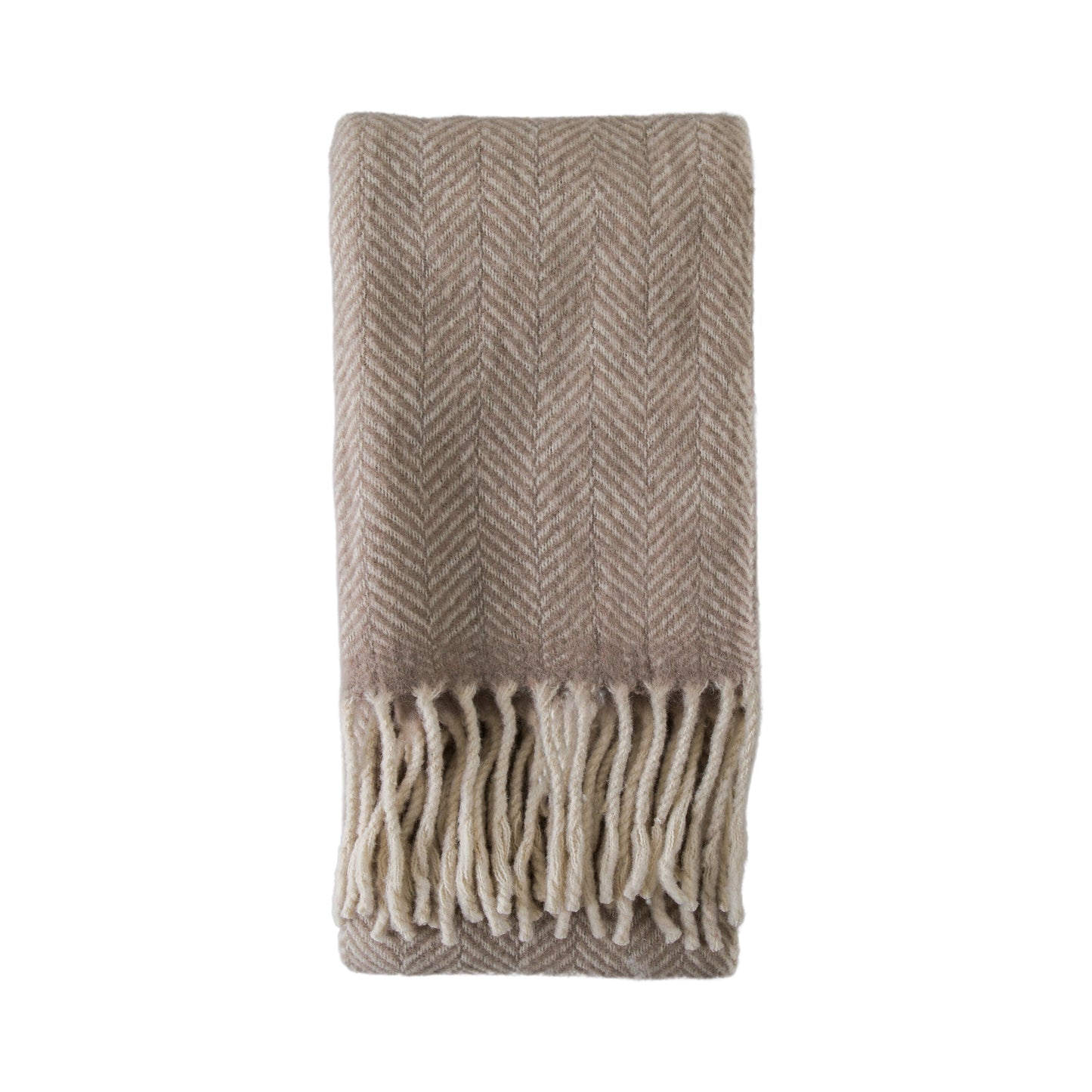 A Wool Throw with fringes from Kikiathome.co.uk for interior decor.