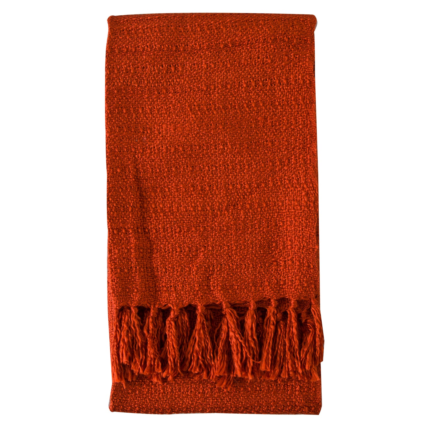 A Kikiathome.co.uk Acrylic Textured Throw Sienna 1300x1700mm with fringes perfect for interior decor.