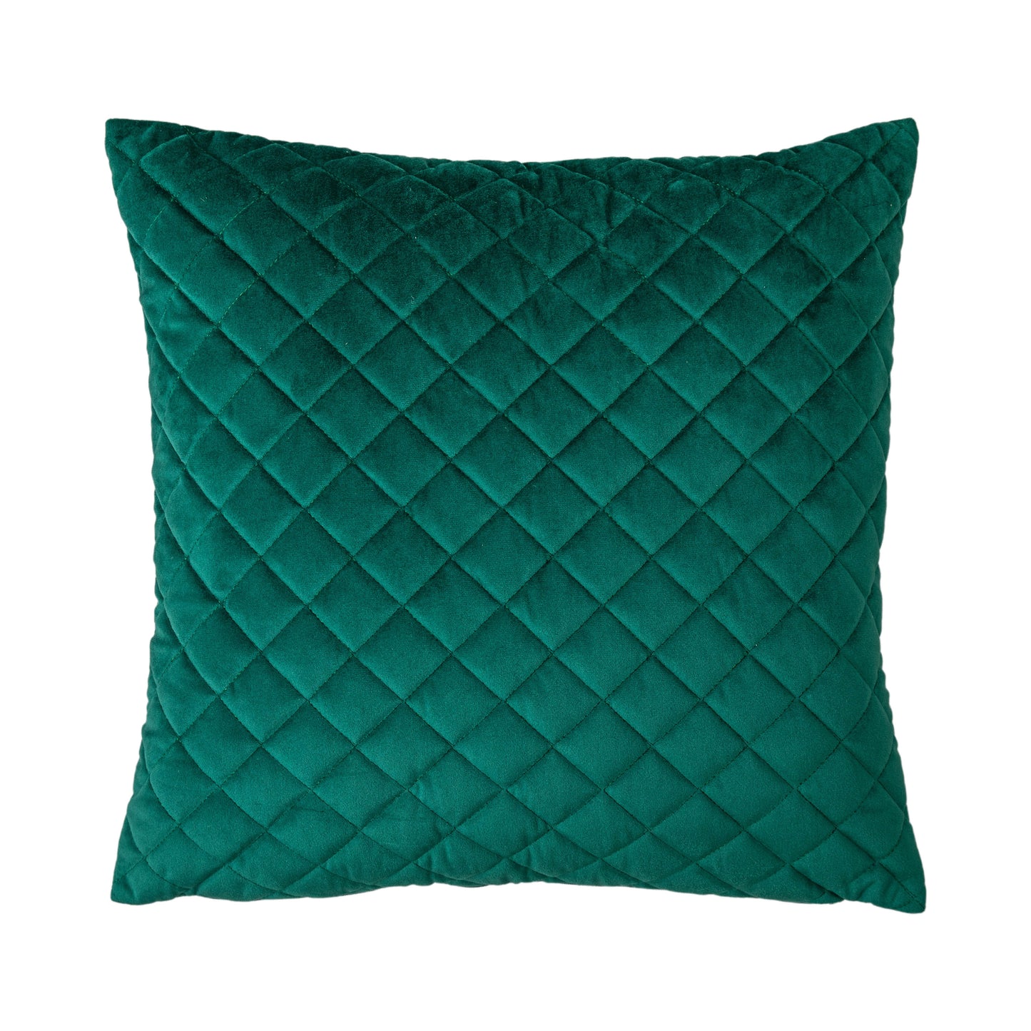 Load image into Gallery viewer, A Home furniture item, the Trellis Velvet Cushion Emerald 450x450mm (2pk) by Kikiathome.co.uk, showcased on a white background.
