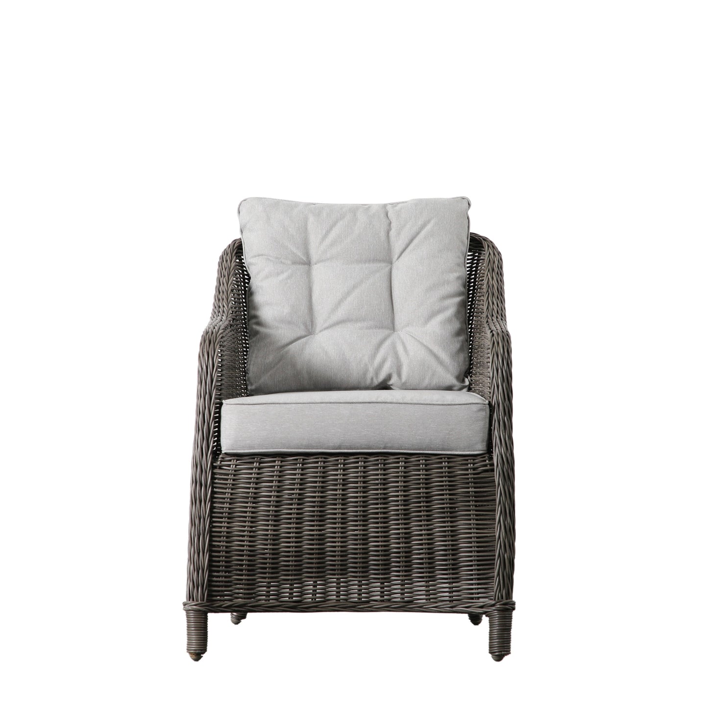An Abbey Dining Chair (2pk) Grey with white cushion - ideal home furniture for enhancing interior decor.
