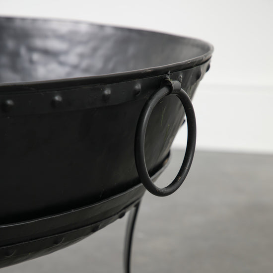 Load image into Gallery viewer, A black Thurlstone Firepit, perfect for interior decor and available on Kikiathome.co.uk.

