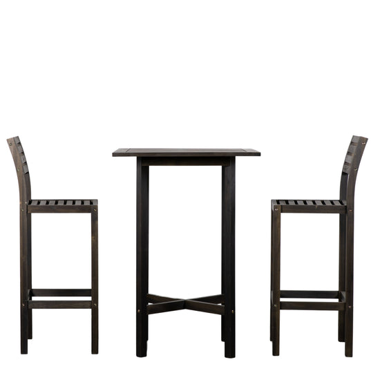 A Alfrington 2 Seater High Bar Set Black by Kikiathome.co.uk for home furniture and interior decor.