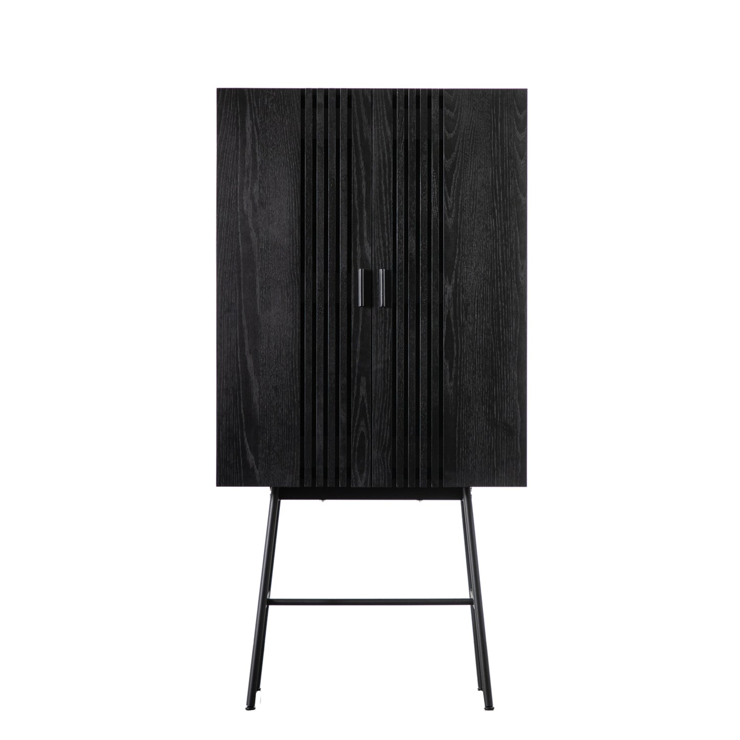 Load image into Gallery viewer, A Holston Drinks Cabinet Black 800x420x1600mm by Kikiathome.co.uk for interior decor.
