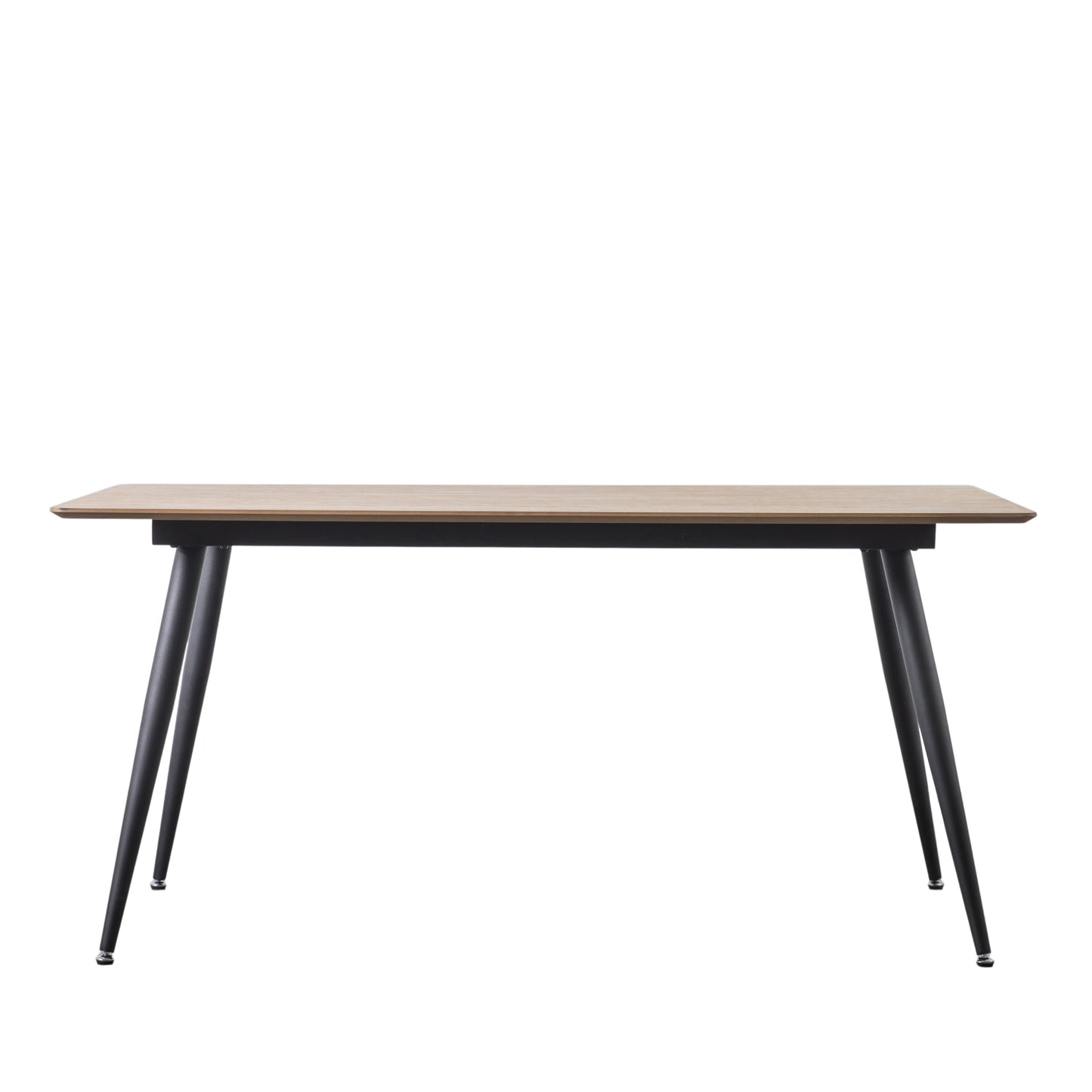 A chic Ashford Dining Table with black legs and a wooden top, perfect for interior decor and home furniture.