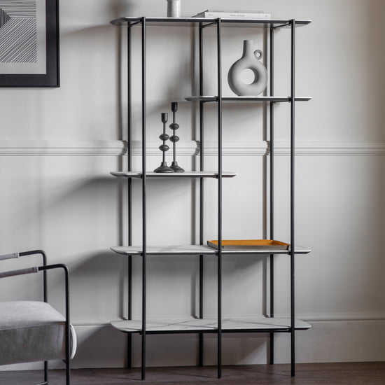 A Ludworth bookcase serving as home furniture in a living room.