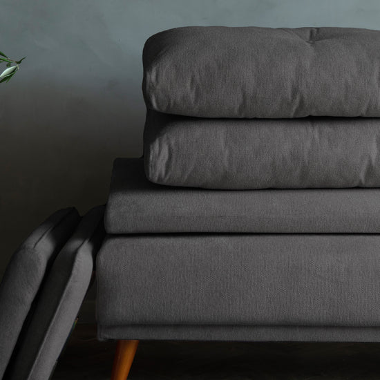 A Miyo 2 Seater Sofa Dark Grey Linen from Kikiathome.co.uk adds to the interior decor with a touch of home furniture.