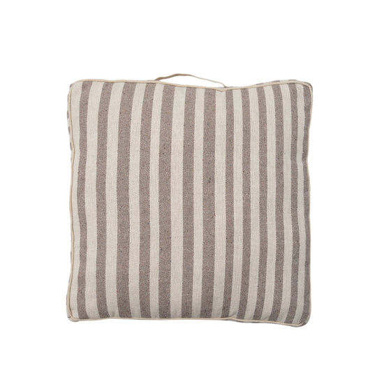 Load image into Gallery viewer, A SG Recy Boardwalk Floor Cushion in Taupe for interior decor from Kikiathome.co.uk on a white background.
