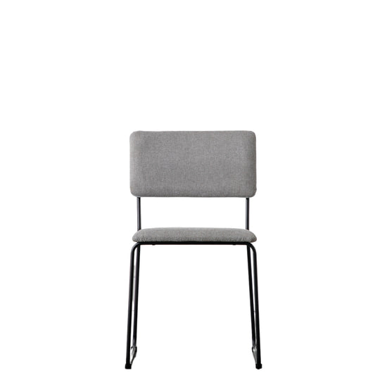A Chivelstone Dining Chair (2pk) with black legs for home furniture and interior decor from Kikiathome.co.uk.
