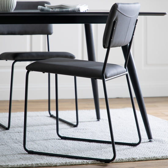 A Chivelstone Dining Chair Charcoal (2pk) from Kikiathome.co.uk for home furniture and interior decor.