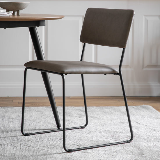 A Chivelstone Dining Chair Oatmeal (2pk) by Kikiathome.co.uk, perfect for interior decor and home furniture enthusiasts.