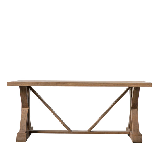 An Ashbourne Dining Table 1800x900x760mm with a wooden top, perfect for interior decor.