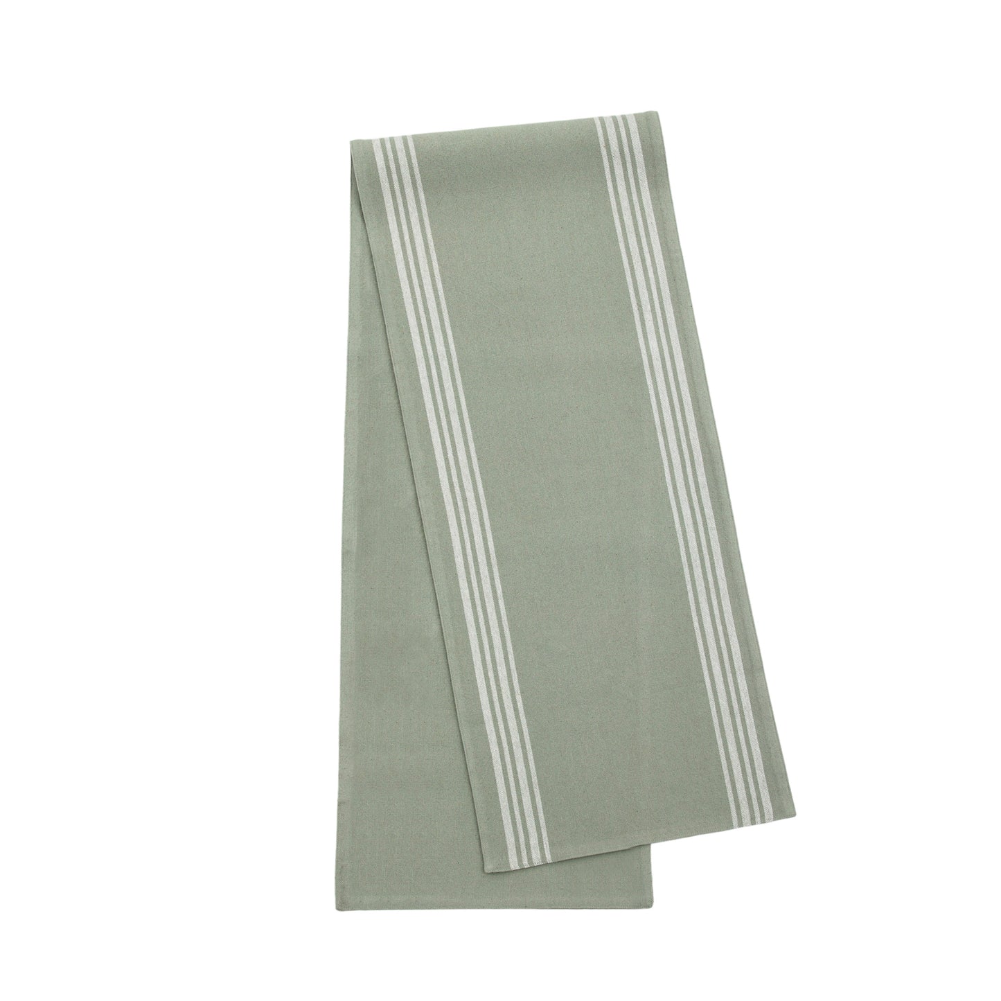 A Home furniture Table Runner in sage color from Kikiathome.co.uk, displayed on a white background.