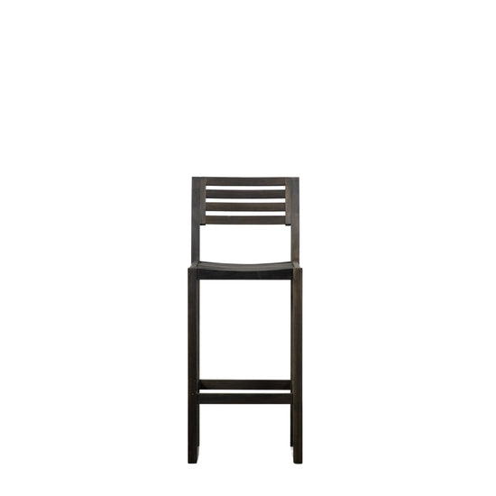 An Alfrington Bar Stools Black (2pk) by Kikiathome.co.uk, perfect for interior decor and home furniture, showcased against a white background.