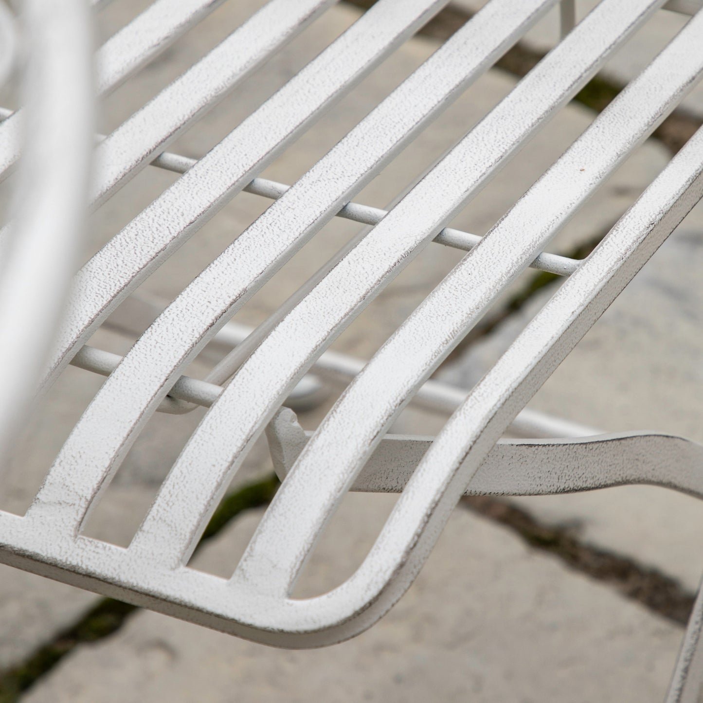 A close up of a Portlemouth 4 Seater Bistro Set Vanilla for interior decor.