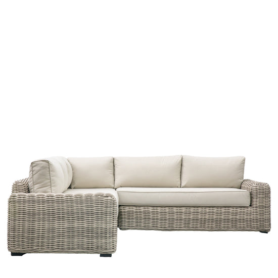 A Churchstow Corner Lounge Set with cushions for interior decor.