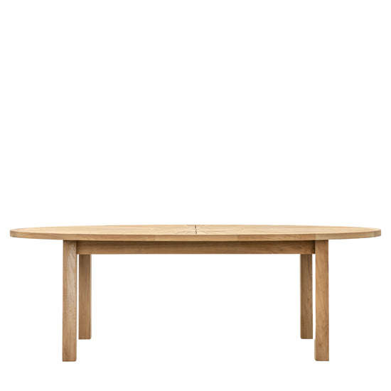 An oval-shaped Ottery Dining Table 2400x1200x760mm by Kikiathome.co.uk for interior decor.